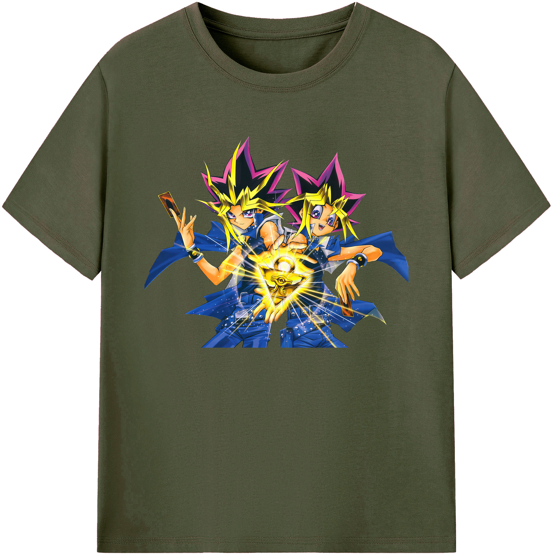（画像用） 遊☆戯☆王 Yu-Gi-Oh! 綿100％ メンズ半袖Tシャツ｜肌触りやわらか＆通気性